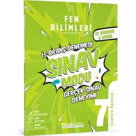 Pruva Akademi 7.Sınıf Fen Bilimleri Sınav Modu 15 Deneme