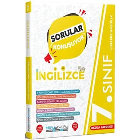 Pruva Akademi 7.Sınıf İngilizce Sorular Konuşuyor Soru Bankası