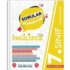 Pruva Akademi 7.Sınıf İngilizce Sorular Konuşuyor Soru Bankası