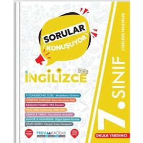 Pruva Akademi 7.Sınıf İngilizce Sorular Konuşuyor Soru Bankası
