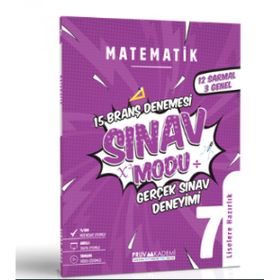 Pruva Akademi 7.Sınıf Matematik Sınav Modu 15 Deneme