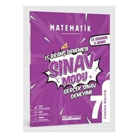 Pruva Akademi 7.Sınıf Matematik Sınav Modu 15 Deneme
