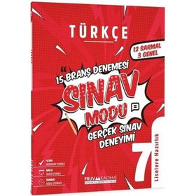 Pruva Akademi 7.Sınıf Türkçe Sınav Modu 15 Deneme