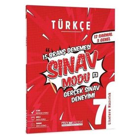Pruva Akademi 7.Sınıf Türkçe Sınav Modu 15 Deneme