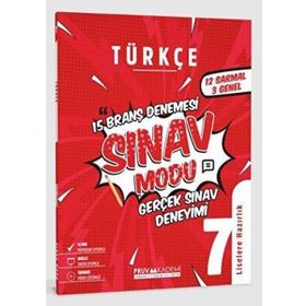 Pruva Akademi 7.Sınıf Türkçe Sınav Modu 15 Deneme