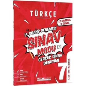 Pruva Akademi 7.Sınıf Türkçe Sınav Modu 15 Deneme