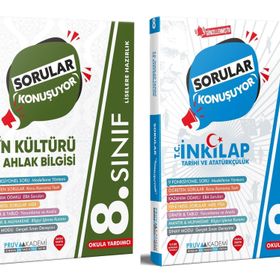 Pruva Akademi 8. Sınıf Din Kültürü + İnkılap Soru Bankası Seti 2 Kitap 2023
