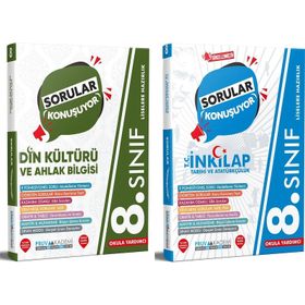 Pruva Akademi 8. Sınıf Din Kültürü + İnkılap Soru Bankası Seti 2 Kitap 2023