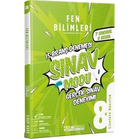Pruva Akademi 8.Sınıf LGS Fen Bilimleri Sınav Modu 15 Deneme