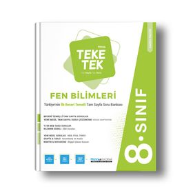 Pruva Akademi 8.Sınıf LGS Fen Bilimleri Teke Tek Soru Bankası