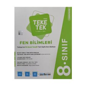 Pruva Akademi 8.Sınıf LGS Fen Bilimleri Teke Tek Soru Bankası