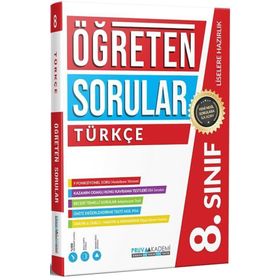 Pruva Akademi 8. Sınıf Türkçe Öğreten Soru Bankası