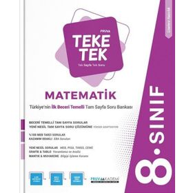 Pruva Akademi Pruva Teke Tek 8. Sınıf Matematik