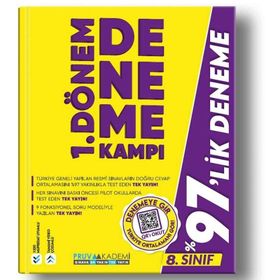Pruva Akademi Yayınları - 8. Sınıf 1. Dönem Deneme Kampı