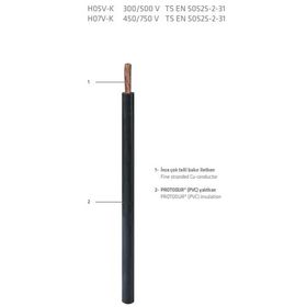Prysmian 10 NYAF Kahverengi Pvc Enerji Kablo