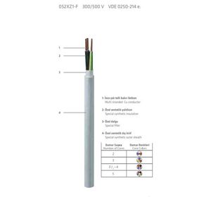 Prysmian 3x1.5 mm HF TTR 052xZ1-F HF Enerji Kablosu