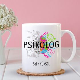 Psikolog Tasarımlı Kupa Bardak