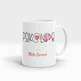 Psikolog Tasarımlı Kupa Bardak