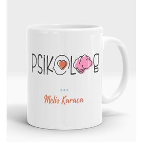 Psikolog Tasarımlı Kupa Bardak