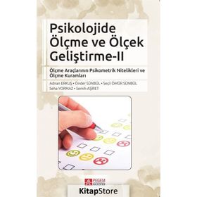 Psikolojide Ölçme ve Ölçek Geliştirme 2 Kollektif Pegem Akademi Yayıncılık