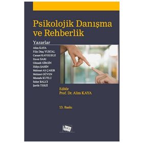 Psikolojik Danışma ve Rehberlik-Anı Yayıncılık