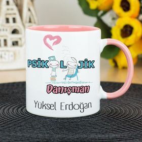 Psikolojik Danışman-Pembe Kupa Bardak