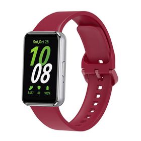 PSR aksesuar Galaxy Fit 3 Uyumlu KRD-110 Kırmızı Silikon Zore Strap Kayış Kordon