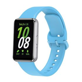 PSR aksesuar Galaxy Fit 3 Uyumlu KRD-110 Mavi Silikon Zore Strap Kayış Kordon