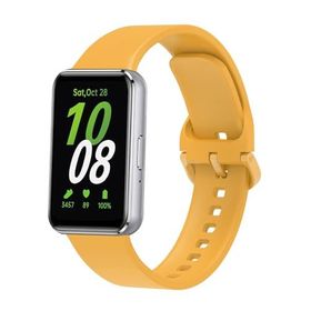 PSR aksesuar Galaxy Fit 3 Uyumlu KRD-110 Sarı Silikon Zore Strap Kayış Kordon