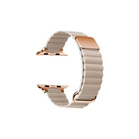 PSR aksesuar Watch 42 mm Uyumlu KRD-78 Krem PU Deri Strap Kayış Kordon