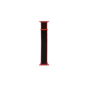 PSR aksesuar Watch 7 41 mm Uyumlu BAND-03 Kırmızı-Siyah Hasır Strap Kayış Kordon