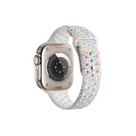 PSR aksesuar Watch 7 41 mm Uyumlu KRD-02 Beyaz Yeni Seri 2023 Strap Kayış Kordon