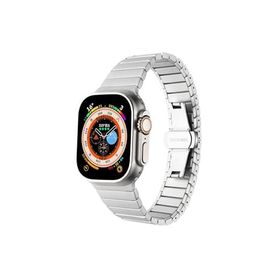 PSR aksesuar Watch 7 41 mm Uyumlu KRD-79 Gri Metal Strap Kayış Kordon