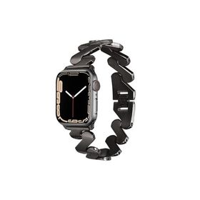 PSR aksesuar Watch 7 45 mm Uyumlu KRD-80 Siyah Metal Strap Kayış Kordon