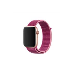 PSR aksesuar Watch Ultra 49 mm Uyumlu KRD-03 Pembe Hasır Strap Kayış Kordon