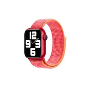 PSR aksesuar Watch Ultra 49 mm Uyumlu KRD-03 Stripe Red Hasır Strap Kayış Kordon