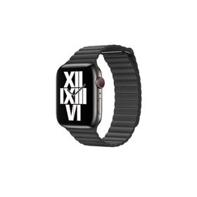 PSR aksesuar Watch Ultra 49 mm Uyumlu KRD-09 Siyah Deri Lop Strap Kayış Kordon