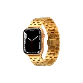 PSR aksesuar Watch Ultra 49 mm Uyumlu KRD-20 Gold Metal Strap Kayış Kordon