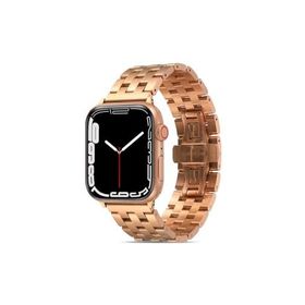 PSR aksesuar Watch Ultra 49 mm Uyumlu KRD-20 Rose Gold Metal Strap Kayış Kordon