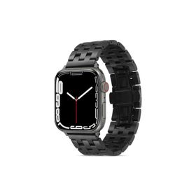 PSR aksesuar Watch Ultra 49 mm Uyumlu KRD-20 Siyah Metal Strap Kayış Kordon