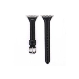 PSR aksesuar Watch Ultra 49 mm Uyumlu KRD-28 Siyah Deri Strap Kayış Kordon