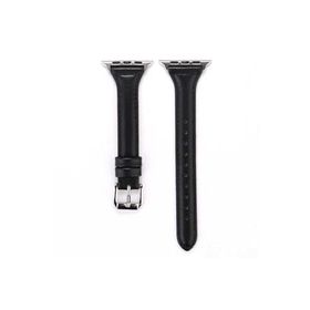 PSR aksesuar Watch Ultra 49 mm Uyumlu KRD-28 Siyah Deri Strap Kayış Kordon