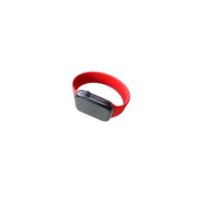 PSR aksesuar Watch Ultra 49 mm Uyumlu KRD-31 Kırmızı Solo Loop Large Strap Kayış Kordon