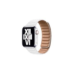 PSR aksesuar Watch Ultra 49 mm Uyumlu KRD-34 Beyaz Deri Strap Kayış Kordon