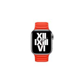 PSR aksesuar Watch Ultra 49 mm Uyumlu KRD-34 Kırmızı Deri Strap Kayış Kordon