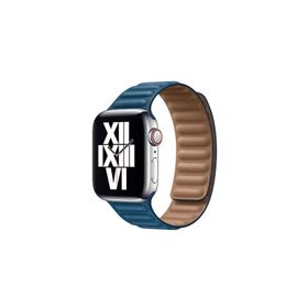 PSR aksesuar Watch Ultra 49 mm Uyumlu KRD-34 Mavi Deri Strap Kayış Kordon