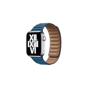 PSR aksesuar Watch Ultra 49 mm Uyumlu KRD-34 Mavi Deri Strap Kayış Kordon