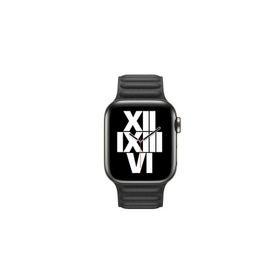 PSR aksesuar Watch Ultra 49 mm Uyumlu KRD-34 Siyah Deri Strap Kayış Kordon