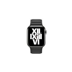 PSR aksesuar Watch Ultra 49 mm Uyumlu KRD-34 Siyah Deri Strap Kayış Kordon