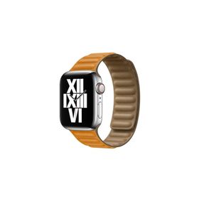 PSR aksesuar Watch Ultra 49 mm Uyumlu KRD-34 Turuncu Deri Strap Kayış Kordon